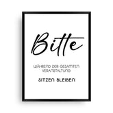 Toilettenposter mit Humor - Wandschmuck-Shop.de